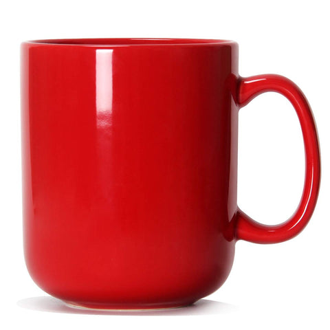 Smilatte Taza 20 onzas roja con asa, ideal para café diario.