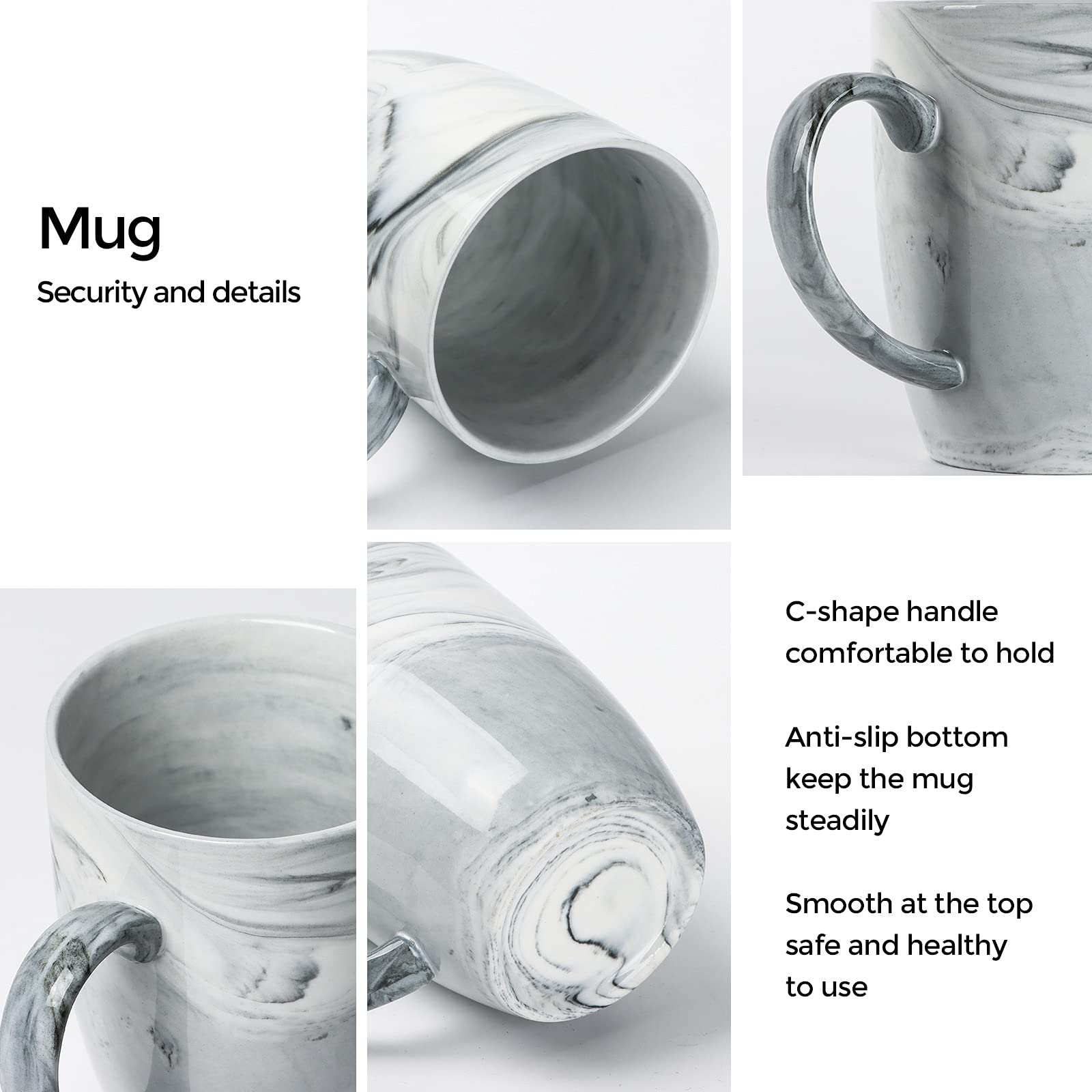 Uso diario con Smilatte marmol gris para cafe o te