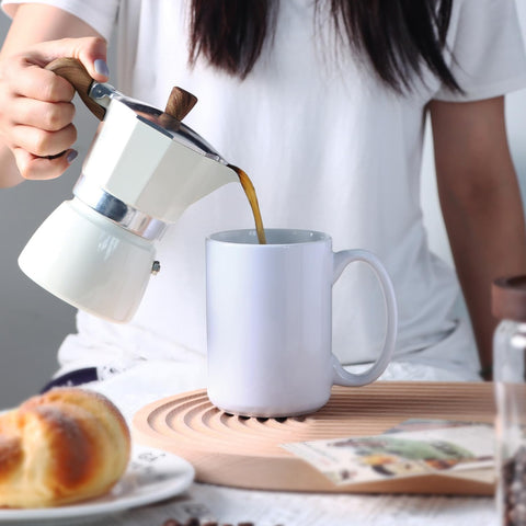 Smilatte taza cerámica detalle mango amplio, diseño cómodo para sostener.