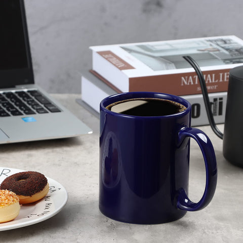 Smilatte taza cerámica grande, ideal para uso diario y bebidas calientes.