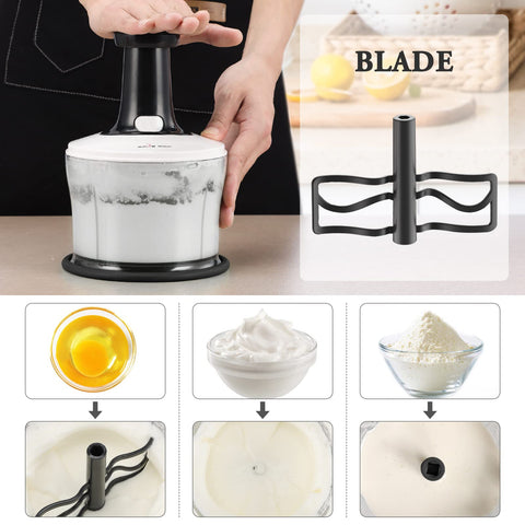 Smile Mom picadora manual capacidad 1.2 L facilita recetas en porciones grandes.