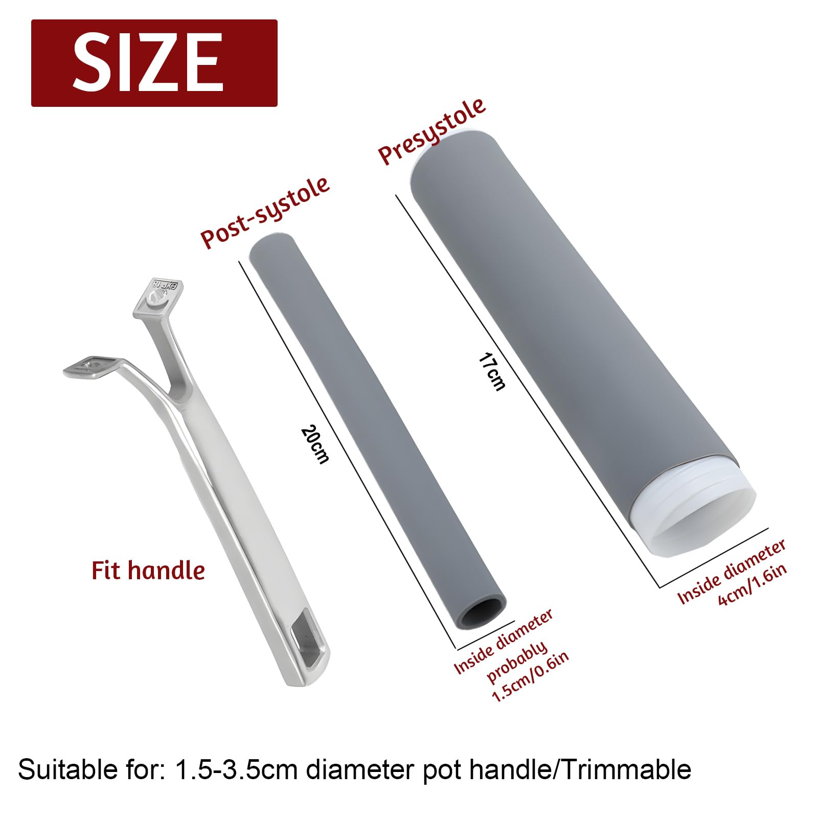 Smilelife asa de silicona antideslizante mantiene el agarre seguro al cocinar.