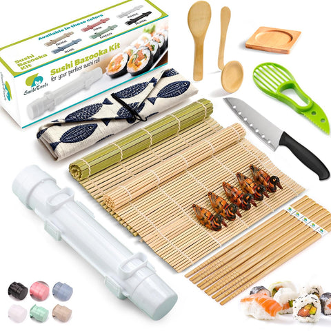SmileTools kit sushi 22 en 1, visión general para empezar a hacer sushi en casa.