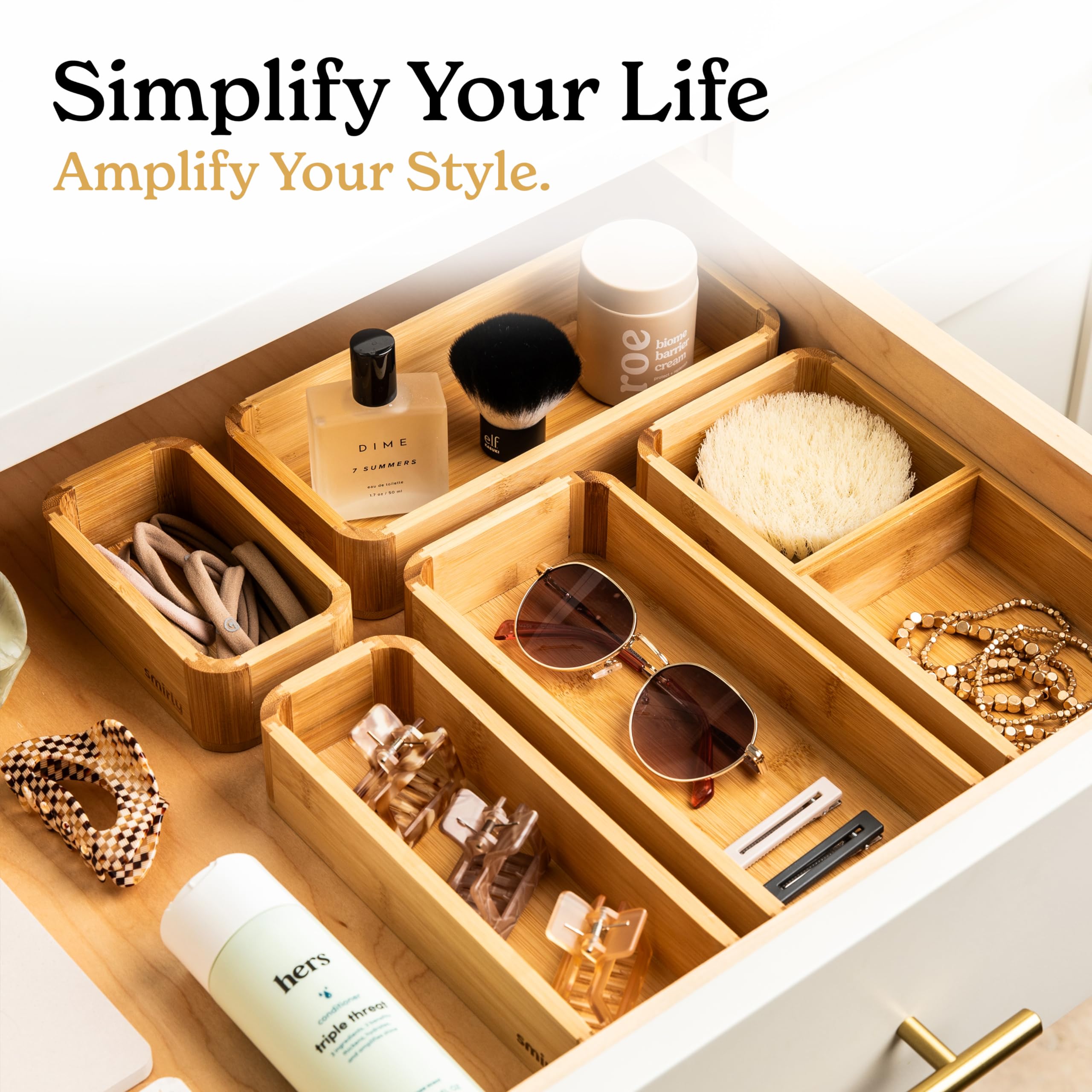 Smirly ajuste configurable, personaliza la distribución del cajón.