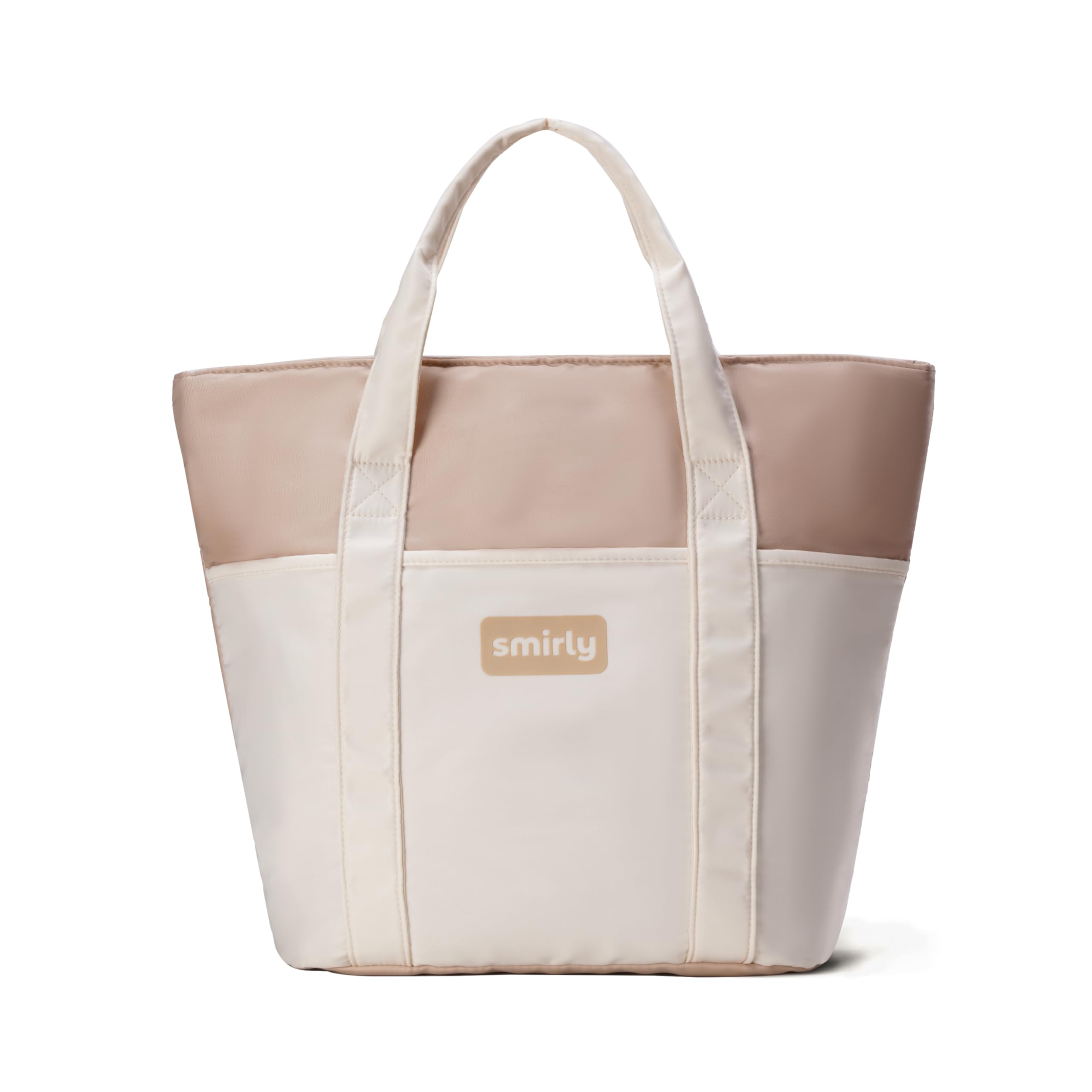 SMIRLY bolsa isotérmica grande, vista frontal, ayuda a mantener bebidas frías durante el día.