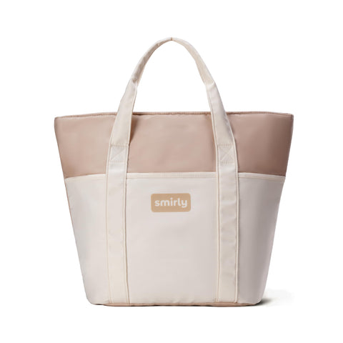 SMIRLY bolsa isotérmica grande, vista frontal, ayuda a mantener bebidas frías durante el día.