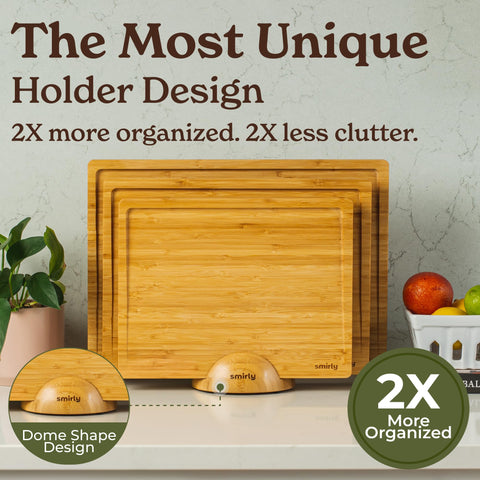 Smirly: conjunto de tres tablas con soporte para una organización rápida y práctica.