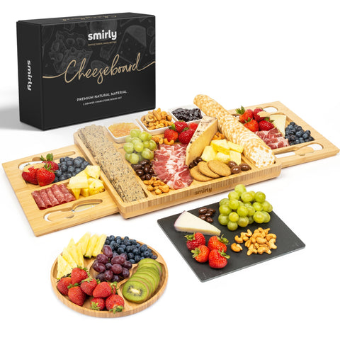 Smirly tabla charcutería grande para servir con estilo y presentación atractiva