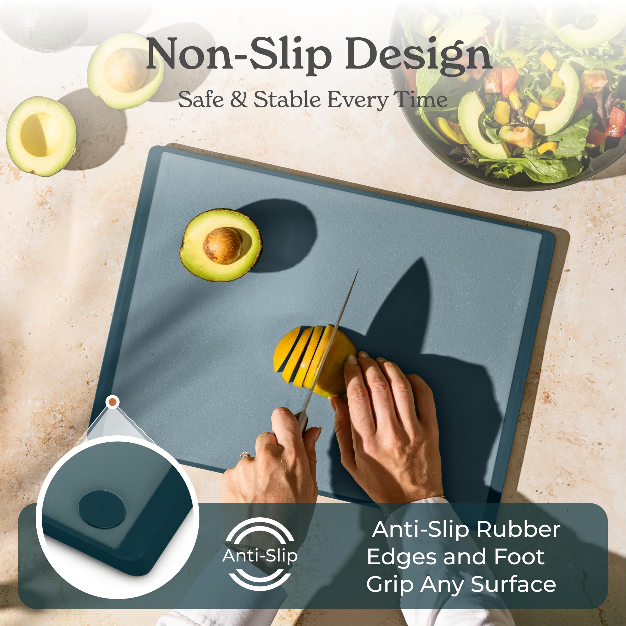 SMIRLY diseño moderno en azul para cocinar con estilo y facilidad.