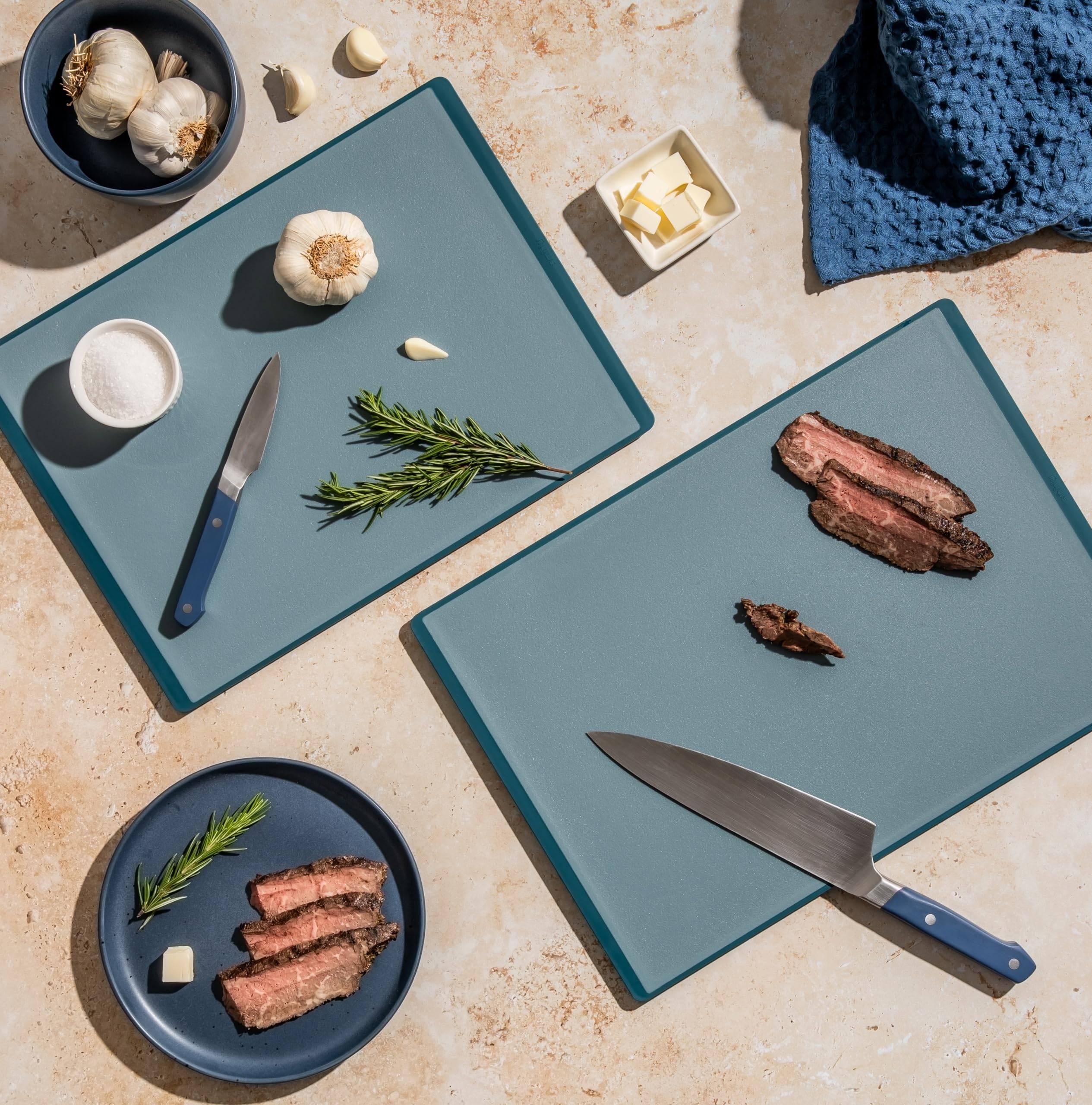 SMIRLY tabla de cortar grande de plástico apta para lavavajillas y tareas intensas.