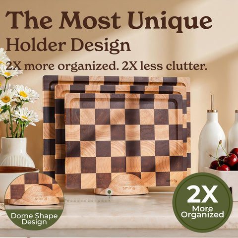 SMIRLY tabla de cortar con asa ergonómica, fácil de mover