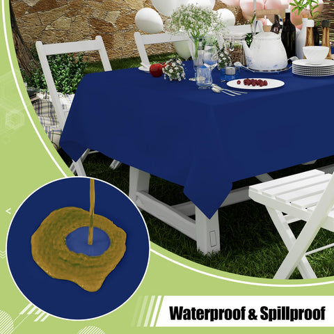 Smiry mantel azul marino aporta color elegante a la mesa.
