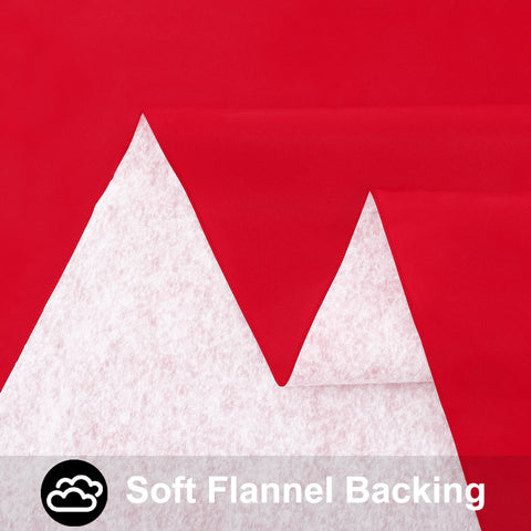 Smiry mantel con backing de franela, anti deslizante y suave al tacto.