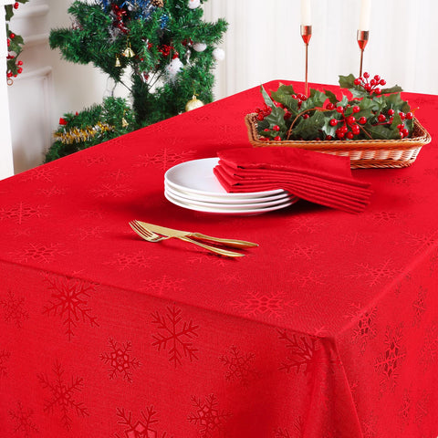 Smiry mantel damascena nieve patrones: diseño elegante para fiestas.