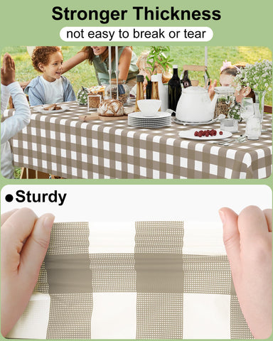 Mantel desechable Smiry, superficie fácil de limpiar con paño húmedo tras la comida.