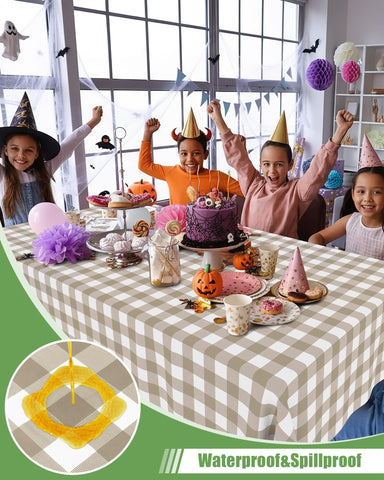 Smiry mantel resistente al agua para exteriores, protege la mesa durante picnics y eventos.