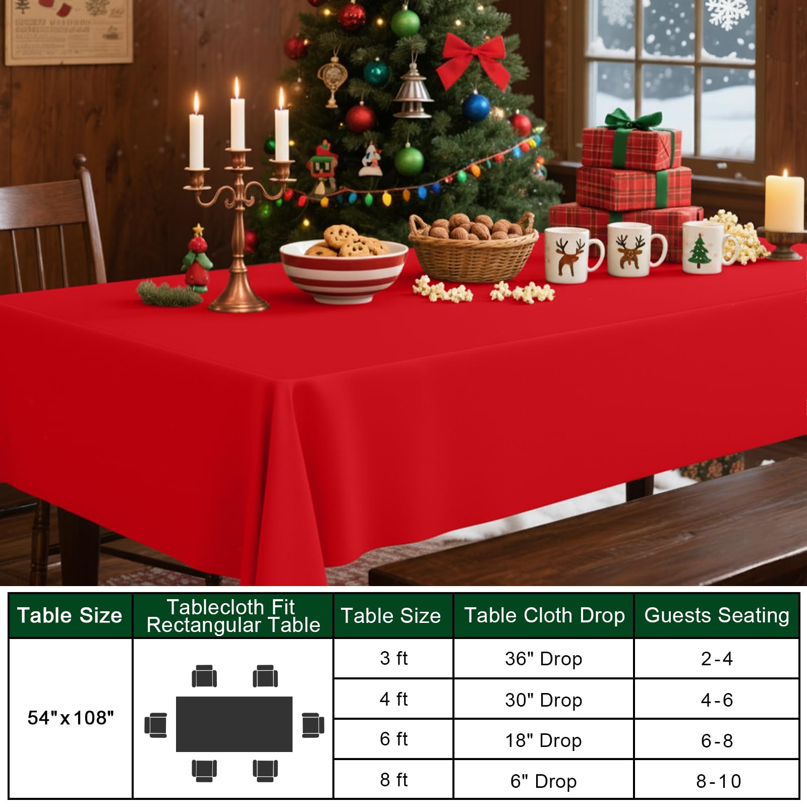 Uso versátil de mantel Smiry para eventos en interiores y exteriores.