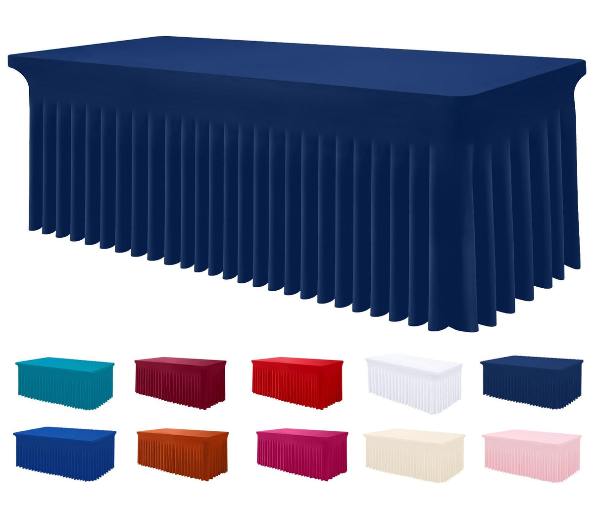 Smiry mantel espandex para mesa rectangular ofrece ajuste perfecto y cobertura total.