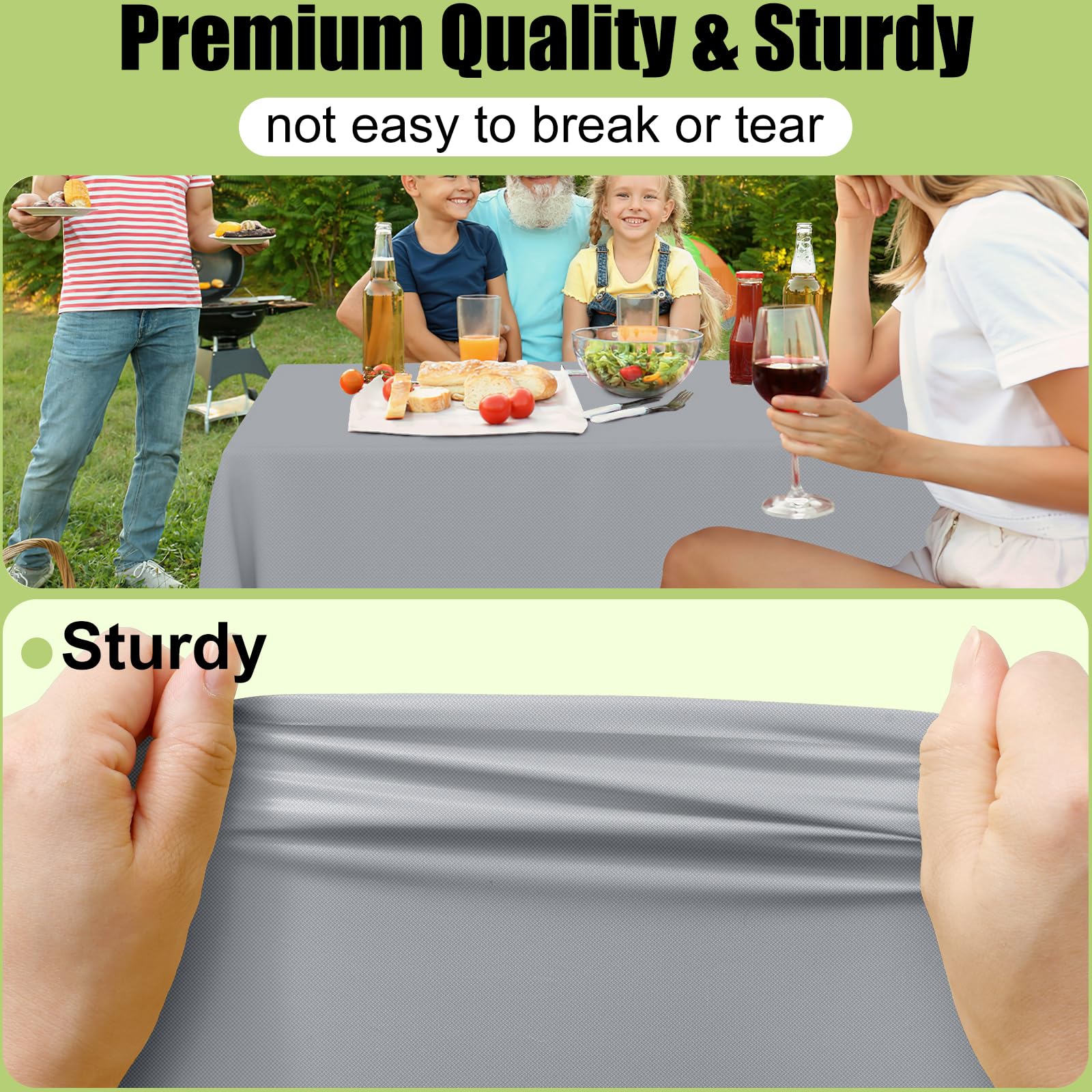Smiry mantel impermeable 54x108 gris protege la mesa ante derrames