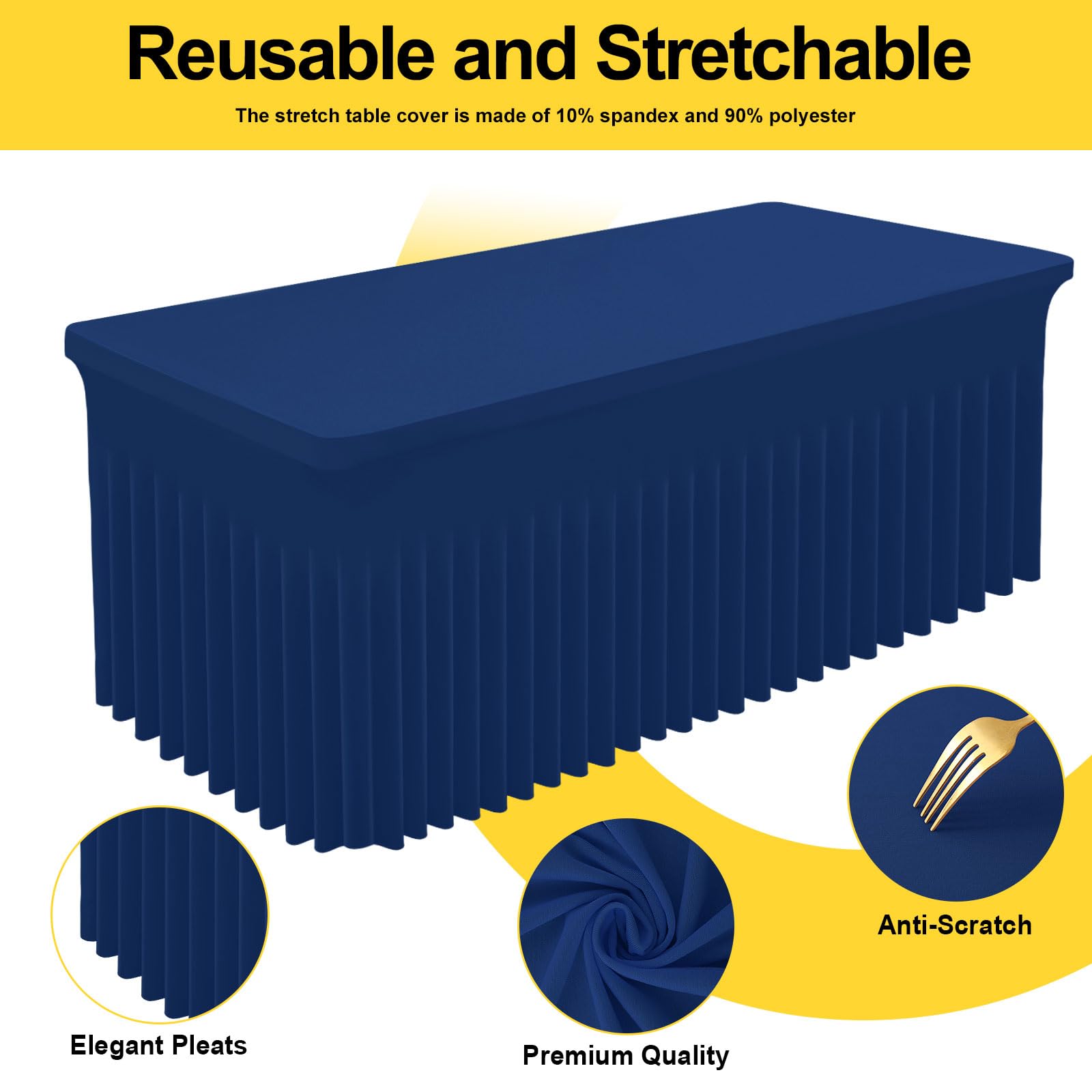 Mantel Smiry impermeable y lavable facilita la limpieza después del evento.