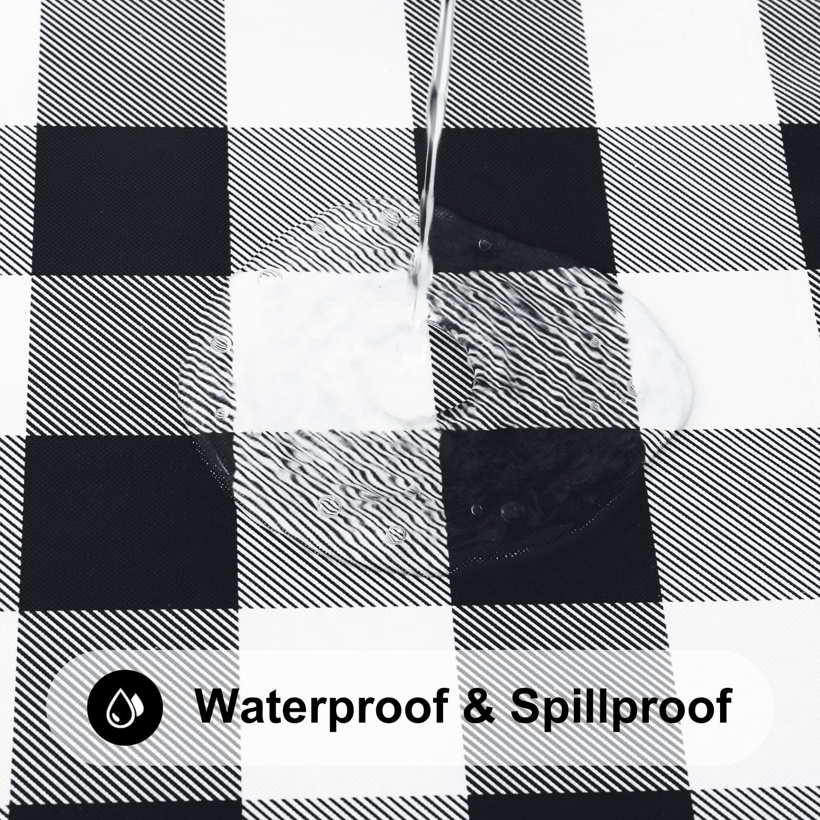 Smiry mantel con cuadros buffalo plaid añade estilo a la mesa