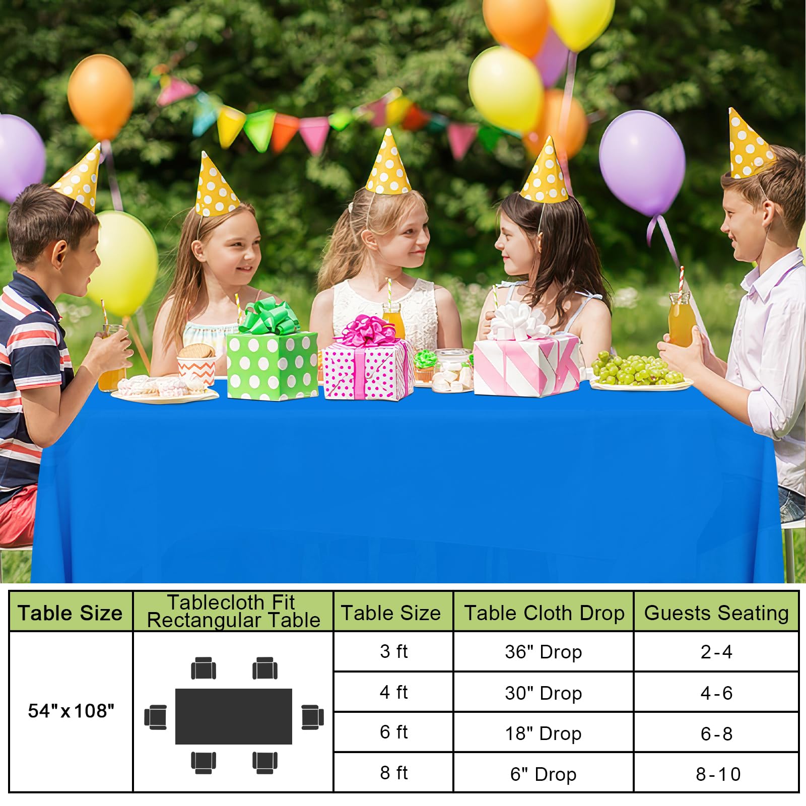 Smiry mantel para picnic azul 54x108, ideal para exteriores.