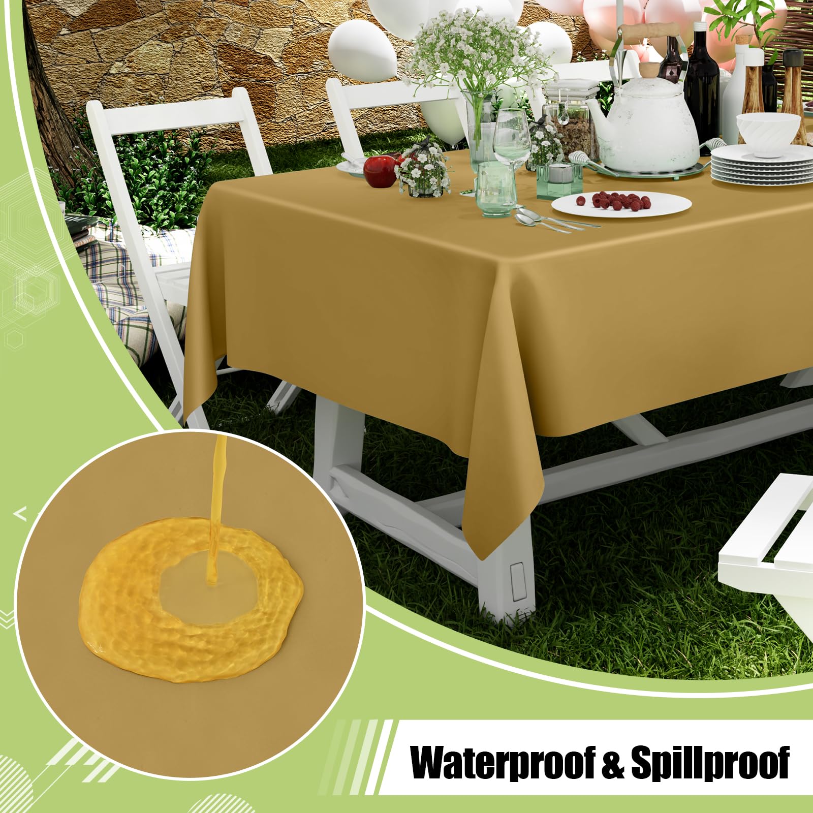 Smiry mantel plástico impermeable, protege la mesa ante derrames.