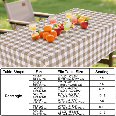 Protege la mesa en reuniones y picnics con mantel Smiry