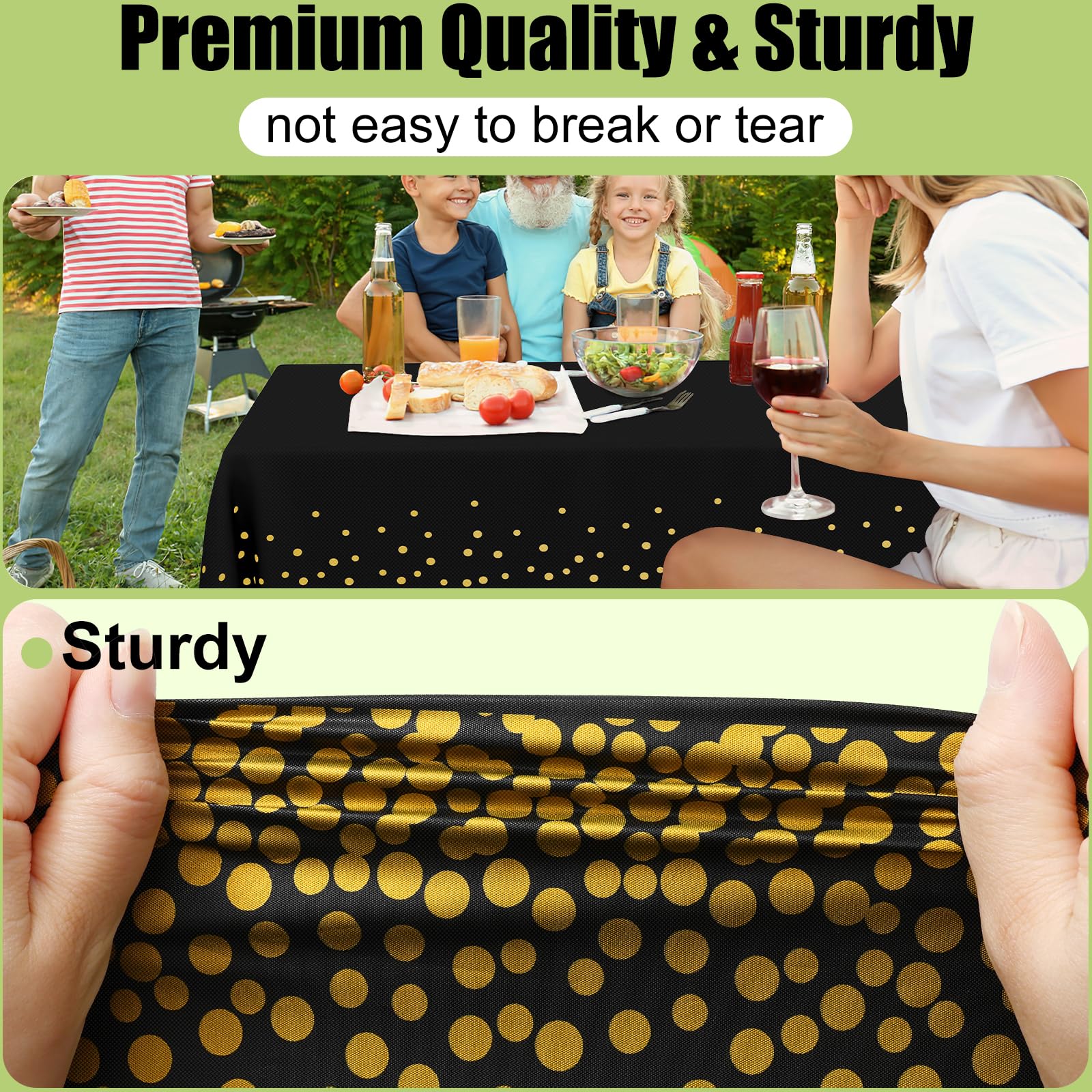 Mantel rectangular Smiry de 54 x 108 pulgadas, cubre mesas grandes con estilo.