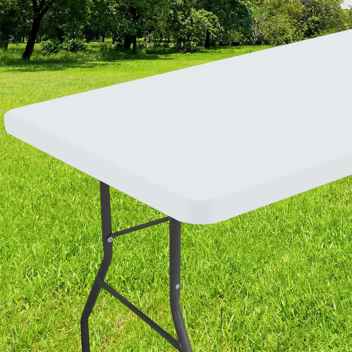 Mantel Smiry rectangular para mesa de 6 pies, protege la superficie con estilo.