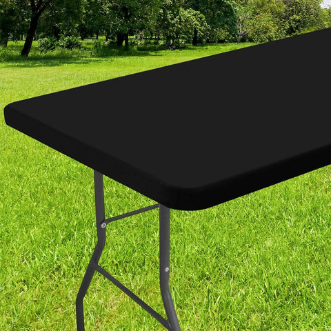 Smiry mantel rectangular con borde elástico para ajuste seguro en la mesa