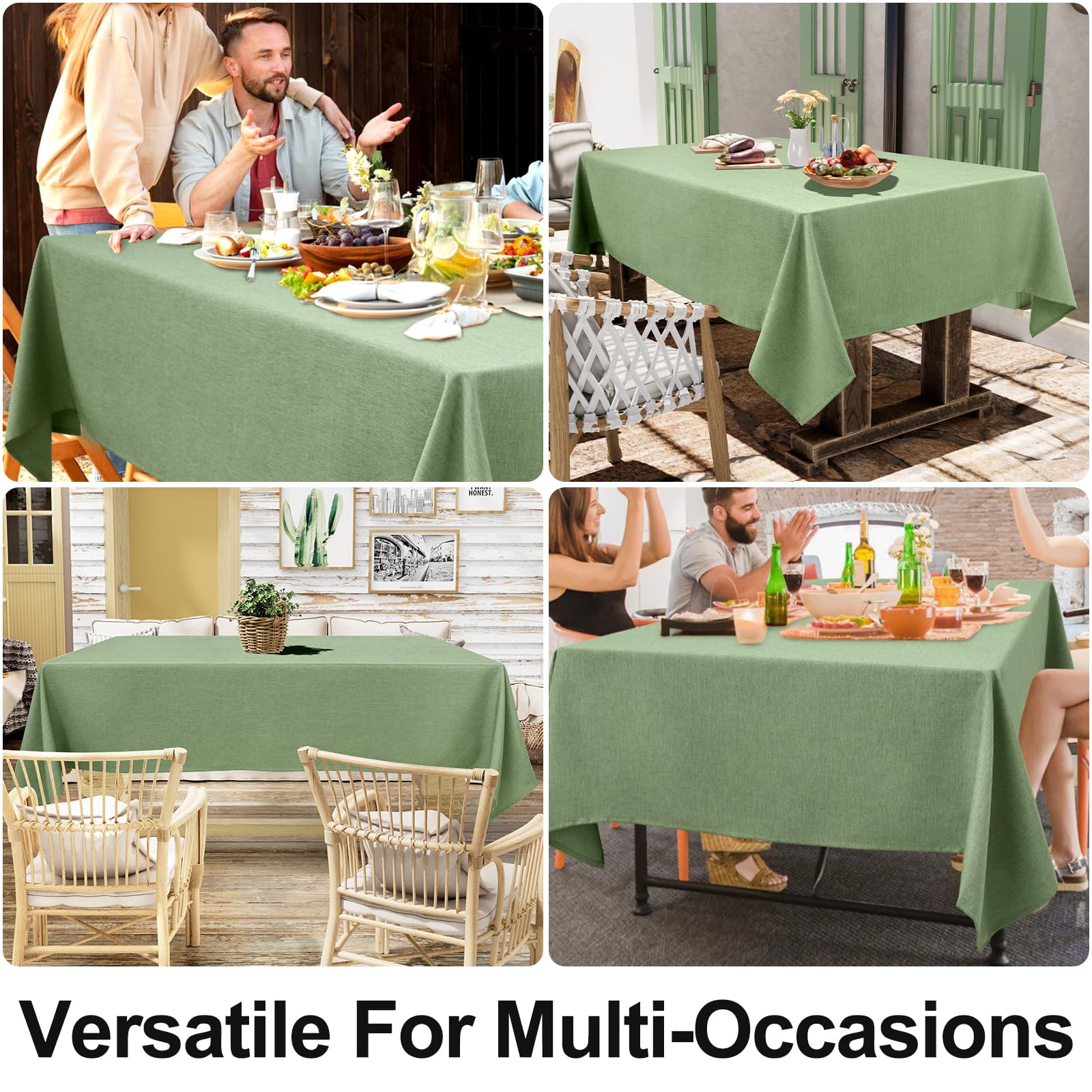 Mantel Smiry rectangular ideal para fiestas y banquetes.