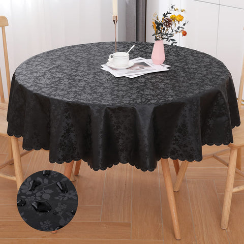 Smiry mantel redondo con relieve floral para mesa elegante