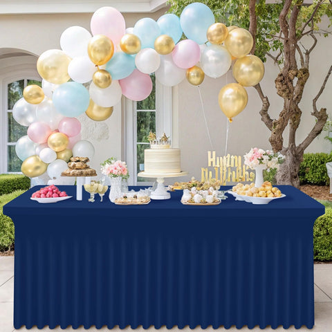 Uso versátil para interiores y exteriores, ideal para bodas y banquetes.