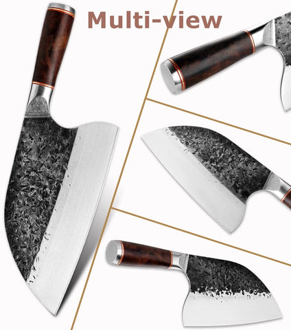 Smith Chu cuchillo con funda, vaina incluida para transporte seguro.