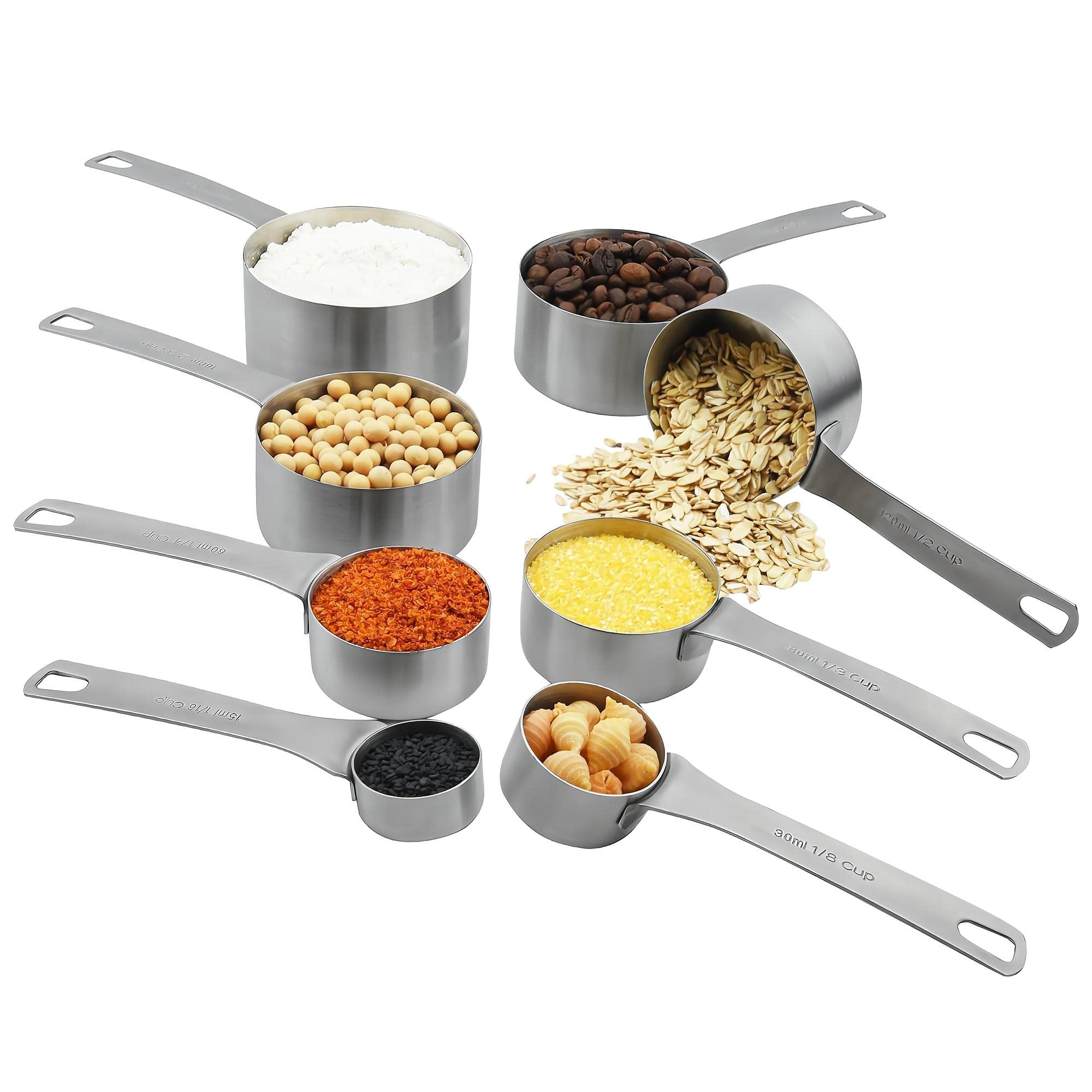 Smithcraft tazas medidoras 180ml, medida legible para hornear recetas equilibradas.