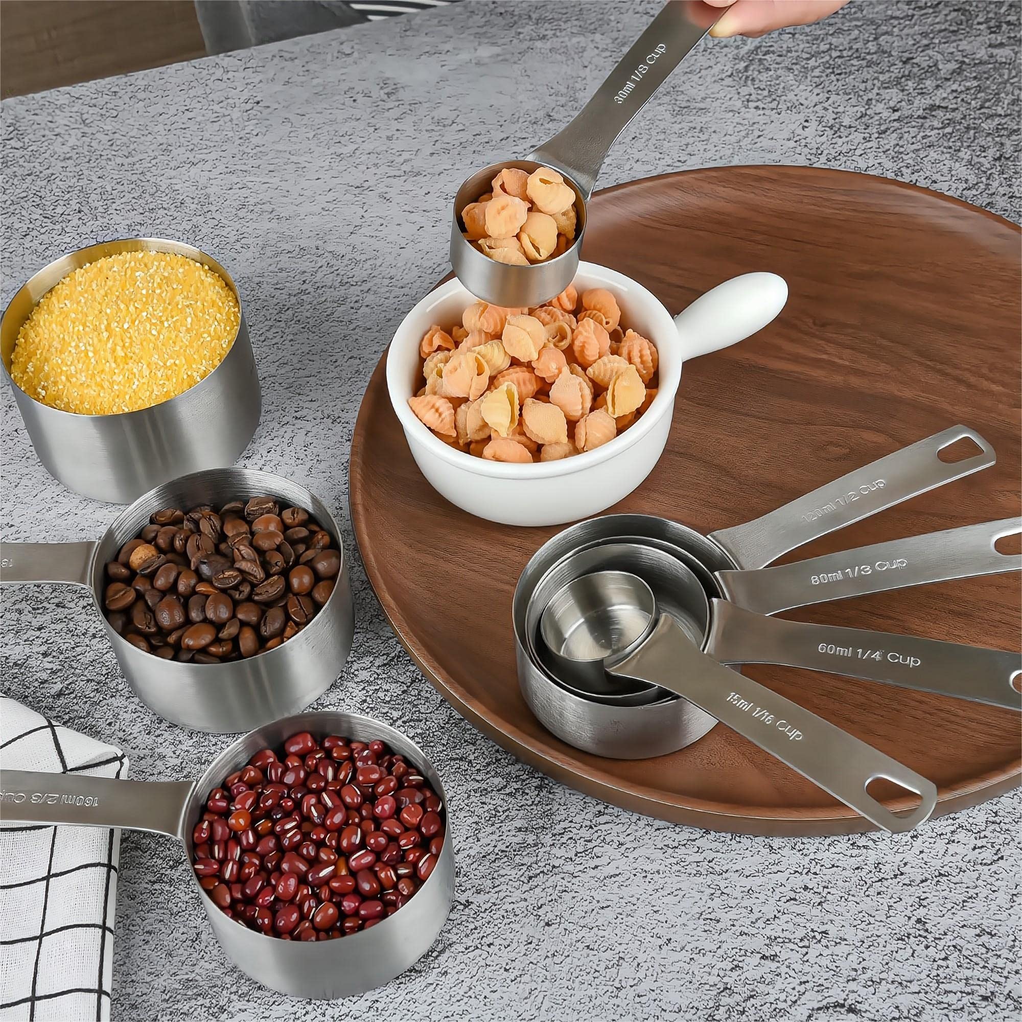 Smithcraft tazas medidoras 60ml, precisión constante para recetas.
