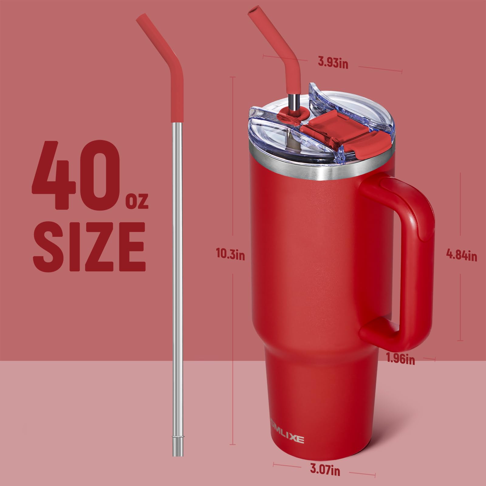 SMLIXE dos pajillas: plástico y acero inoxidable para distintas bebidas