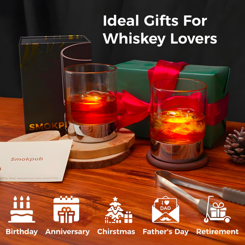 Base de zinc del vaso smokpub whisky ofrece durabilidad y estabilidad