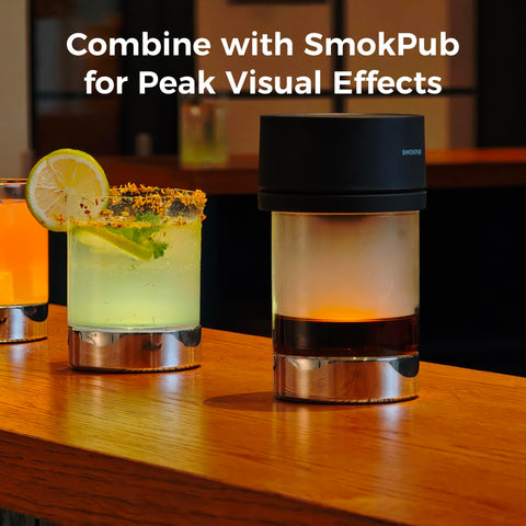 Vaso smokpub whisky para cenas y reuniones, añade sofisticación a cualquier ocasión