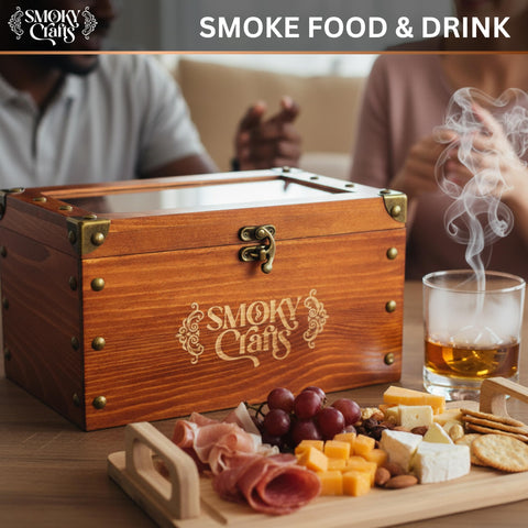 La bandeja de alimentos Smoky Crafts facilita preparar acompañamientos ahumados.