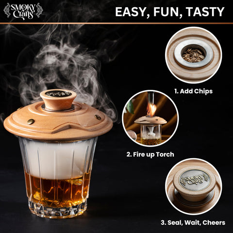 Smoky Crafts kit de cócteles portátil para casa y salidas.