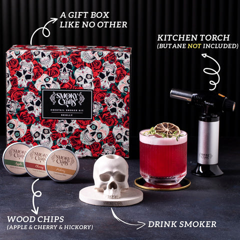 Virutas de madera cereza de Smoky Crafts para notas afrutadas en cócteles.