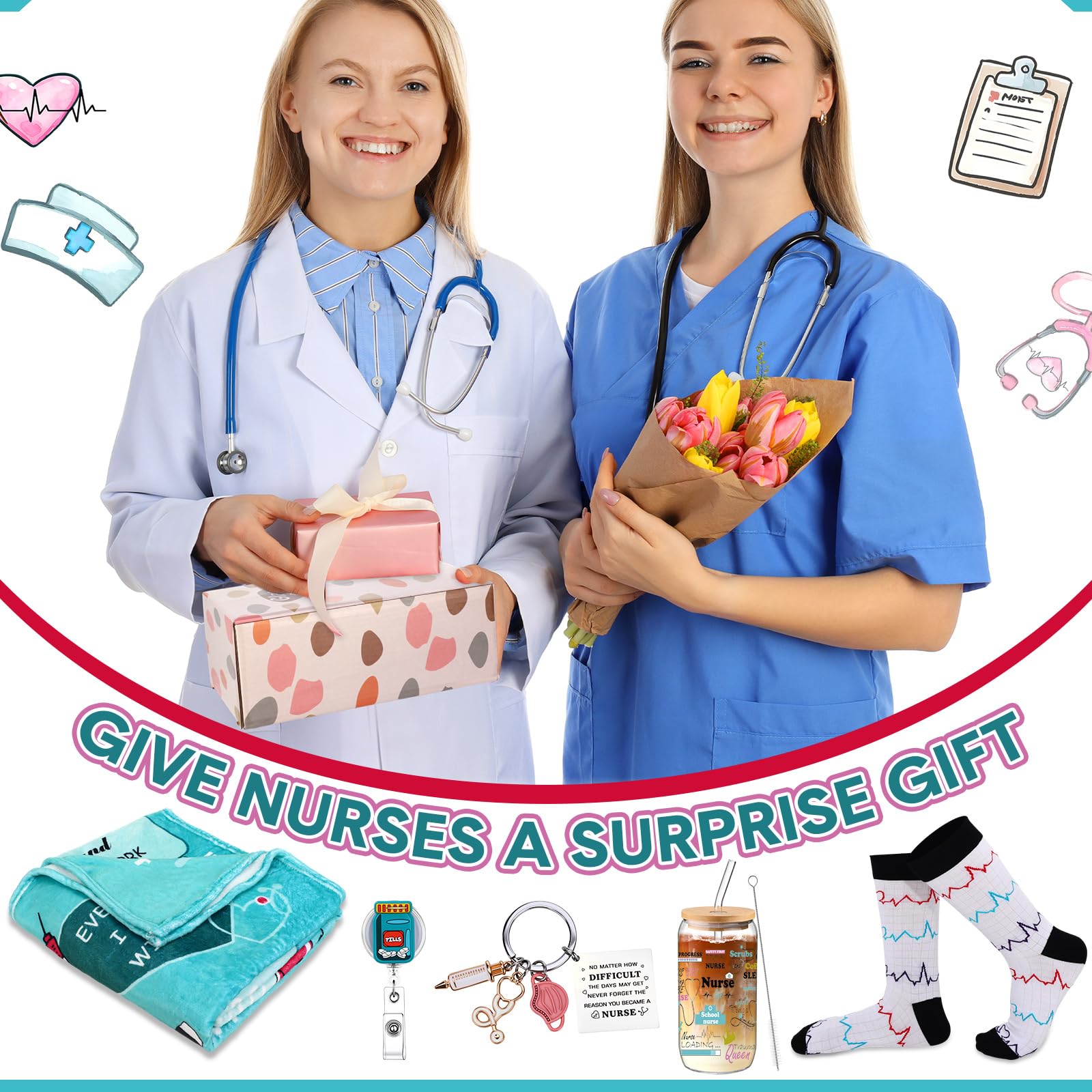 SmoothNovelty embalaje regalo para enfermera, presentación cuidada lista para entregar
