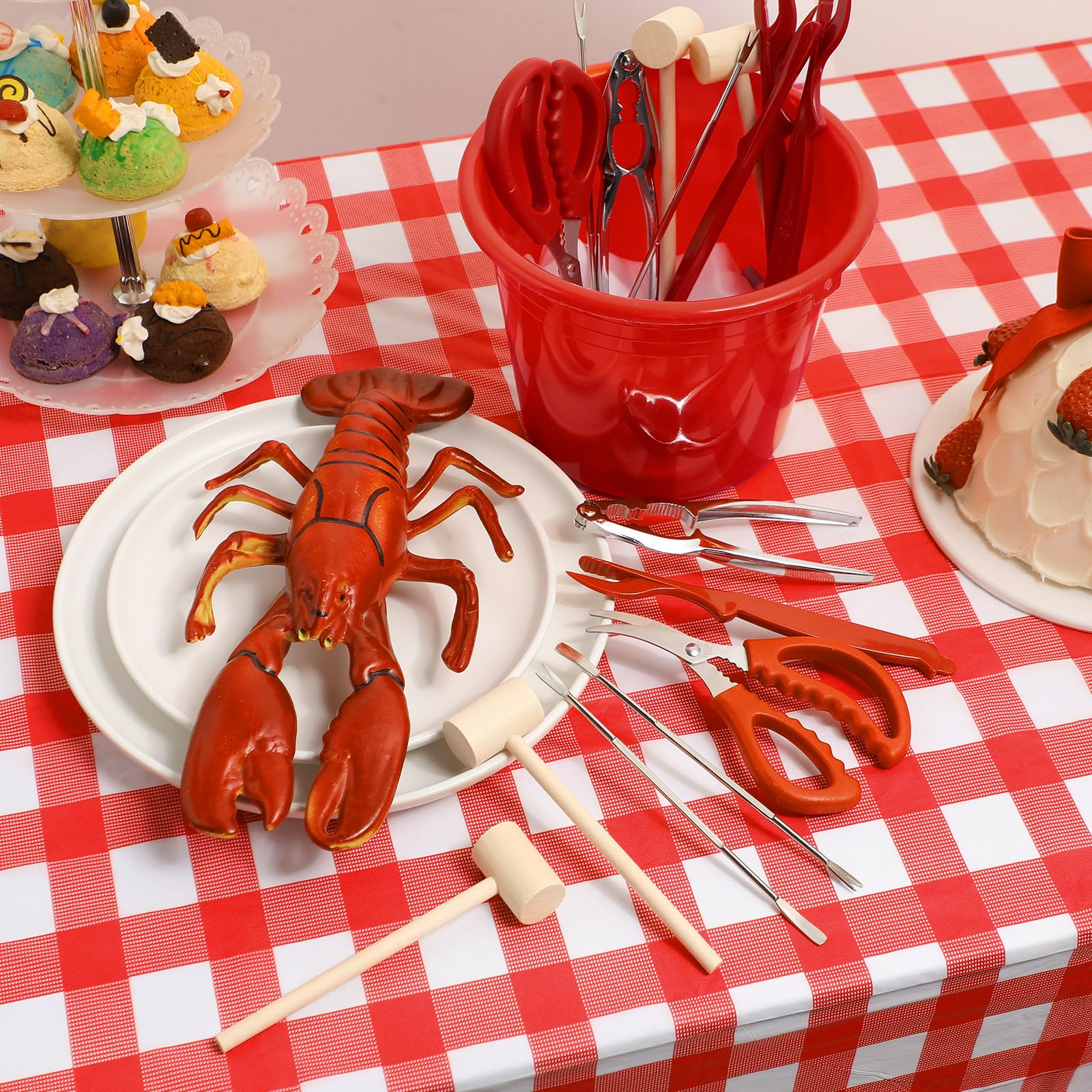 SmoothNovelty tenedores para mariscos, cuatro unidades, diseño resistente