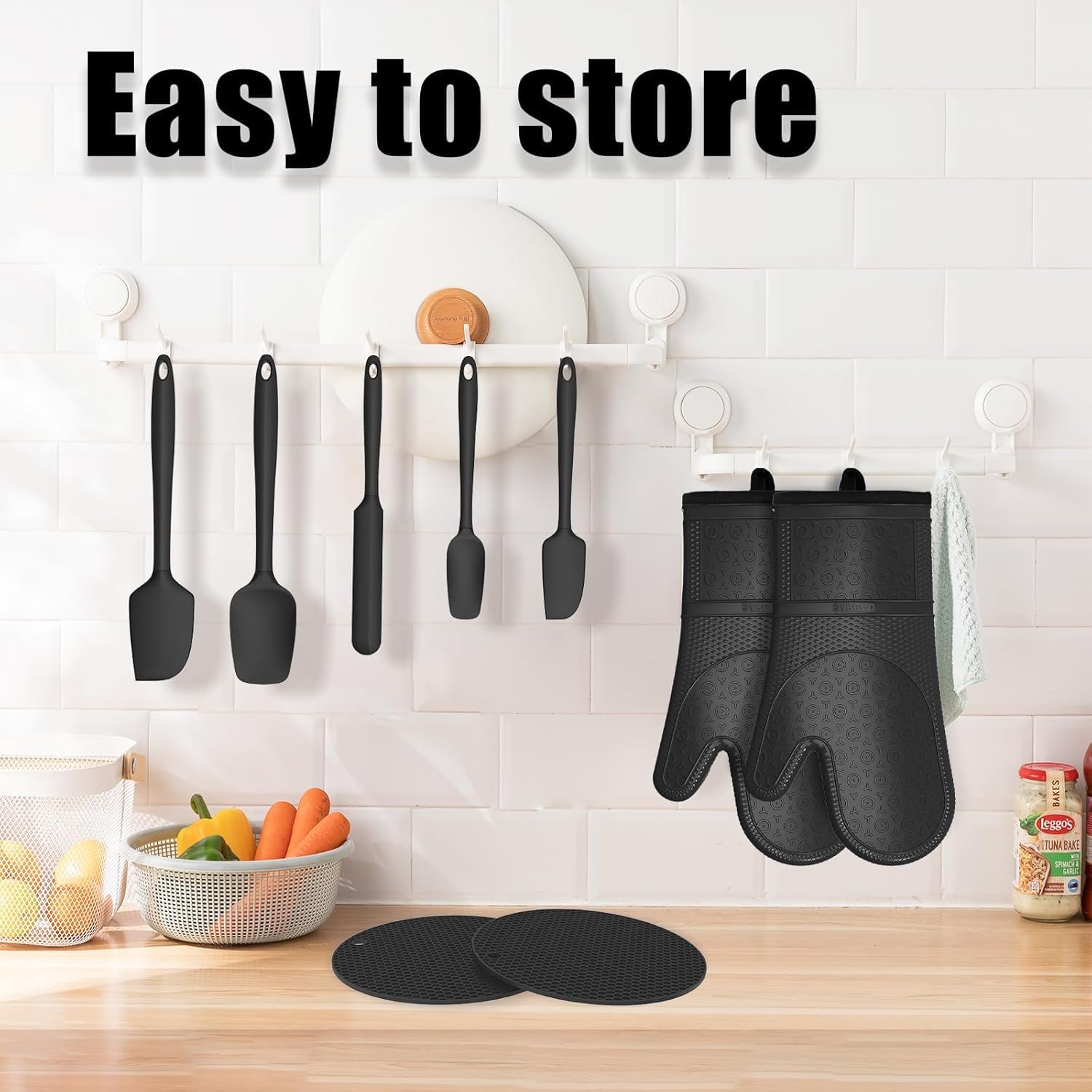 Gancho para colgar SMRCAD facilita almacenar cerca de la cocina.