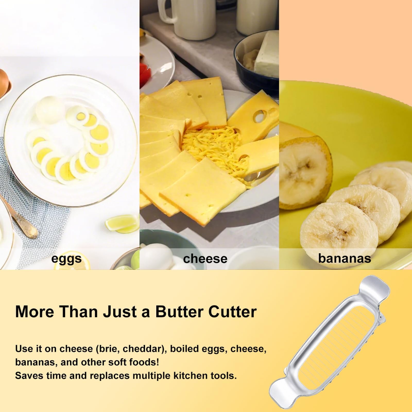 Smrtcol corta huevos cocidos con precisión para desayunos rápidos.