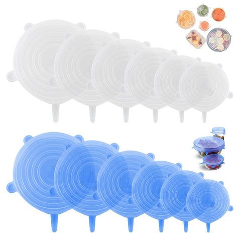 Smrtcol tapa silicona 2-6 pulgadas con sellado para recipientes pequeños.
