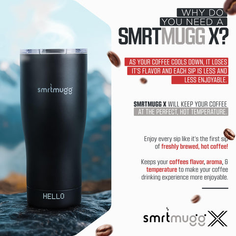 SmrtMugg, batería de 8 horas para sesiones largas de café.