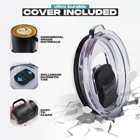 SmrtMugg Pro mango ergonómico ofrece agarre cómodo durante el día.